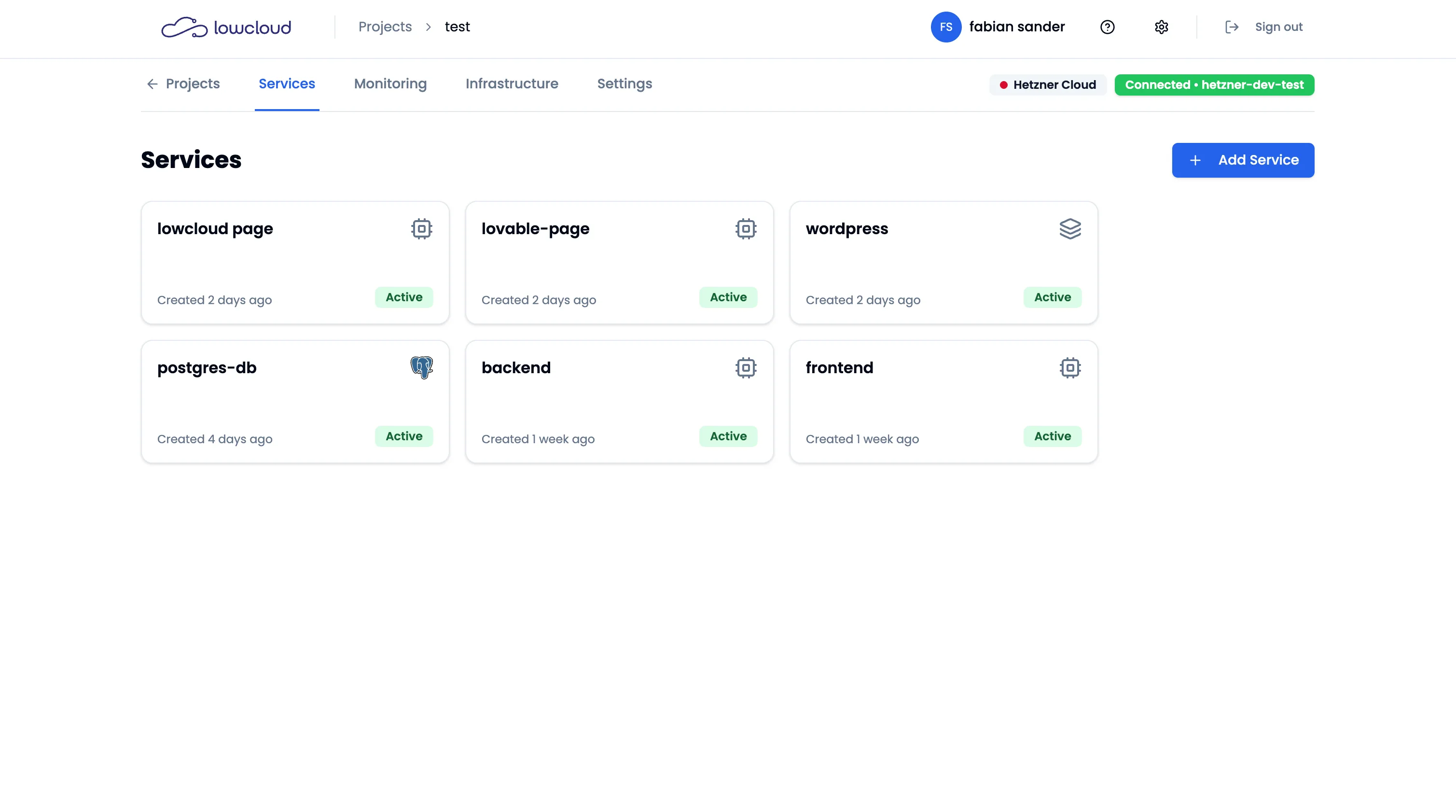 lowcloud Services Overview