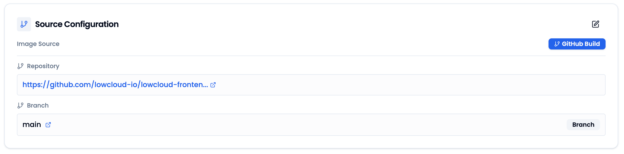 Source Configuration