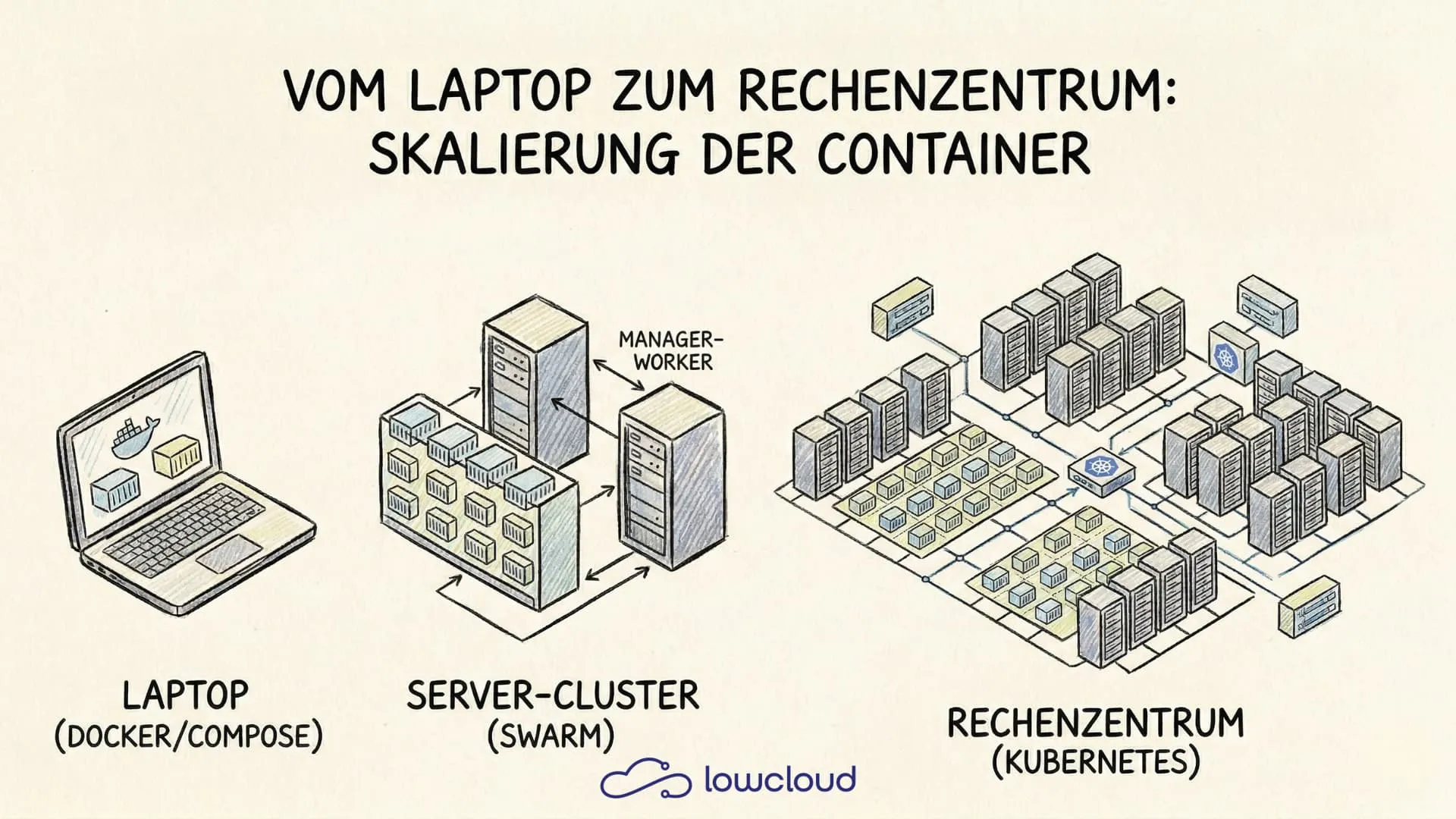 Docker vs Kubernetes: Compose, Swarm, and K8s Compared