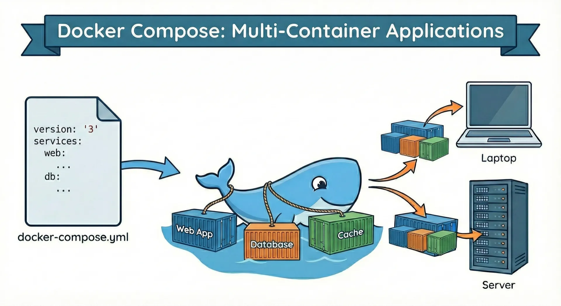 Docker Compose Tutorial: Multi-Container-Apps einfach verwalten