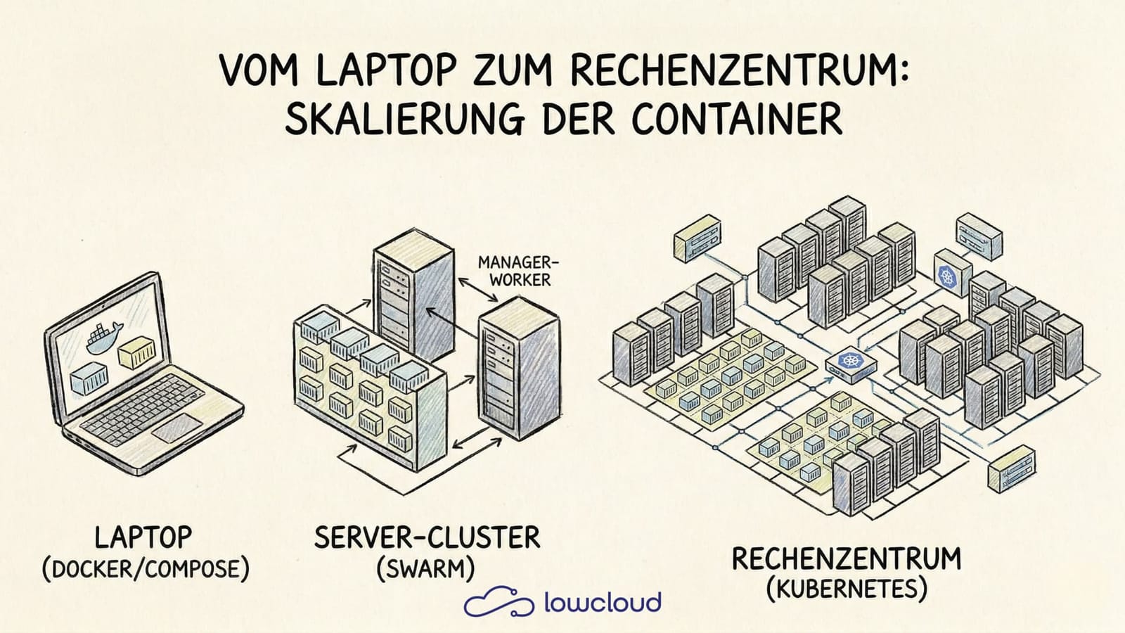 Docker vs Kubernetes: Compose, Swarm, and K8s Compared