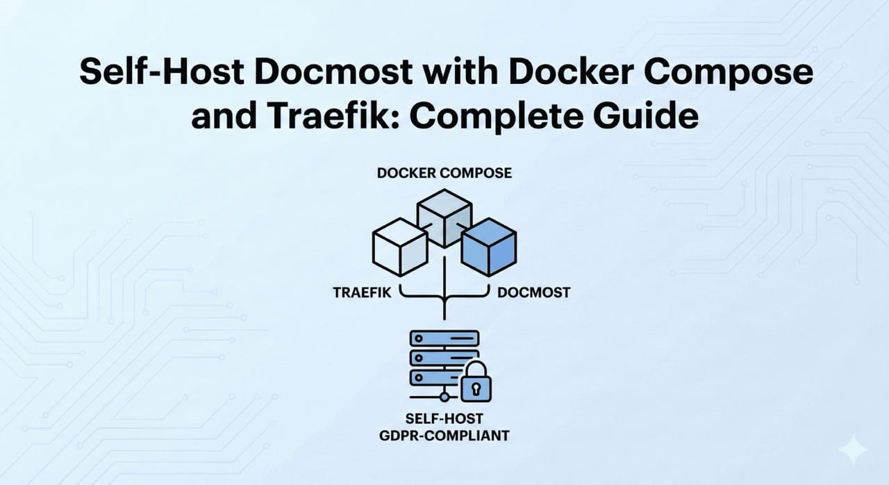 Self-Host Docmost with Docker Compose and Traefik: Complete Guide