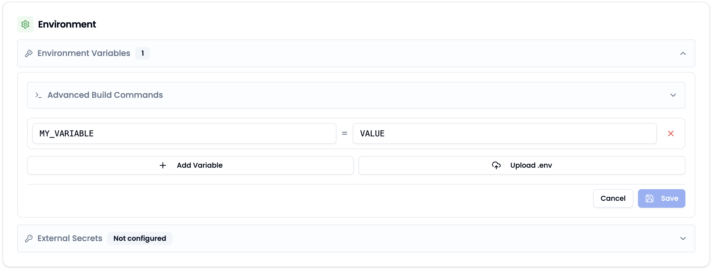 Environment Variables